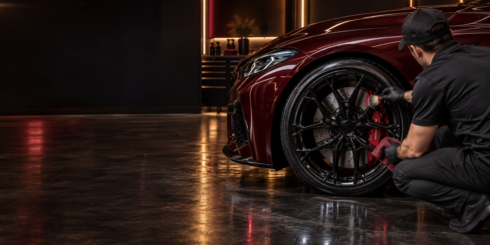 Professional wheel detailing and automotive wheel care